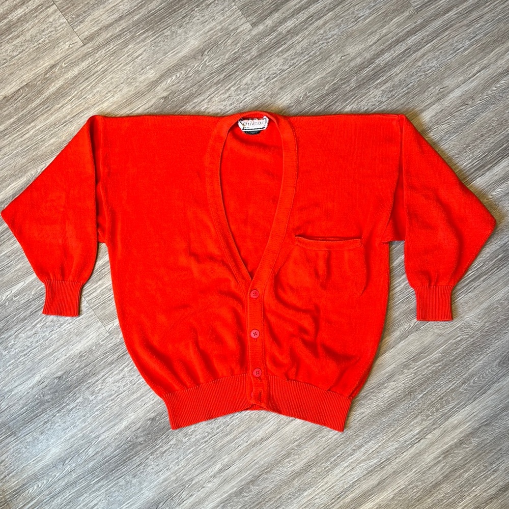 Vintage Gianni Versace Cotton V Neck Cardigan Sweater L